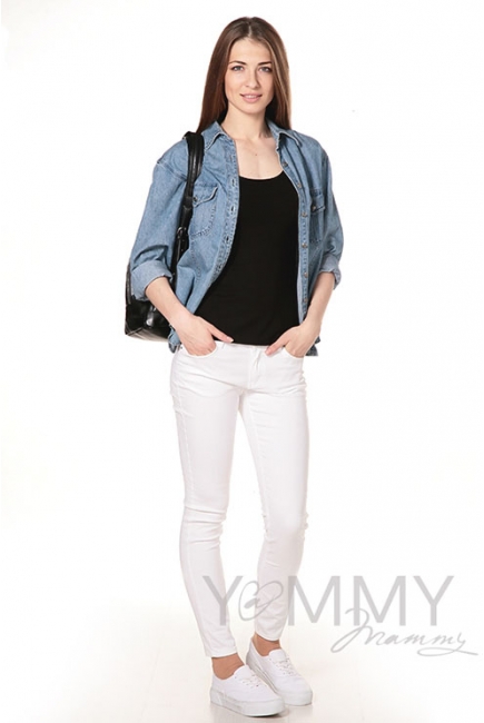 Майка для кормящих и беременных, цвет  черный