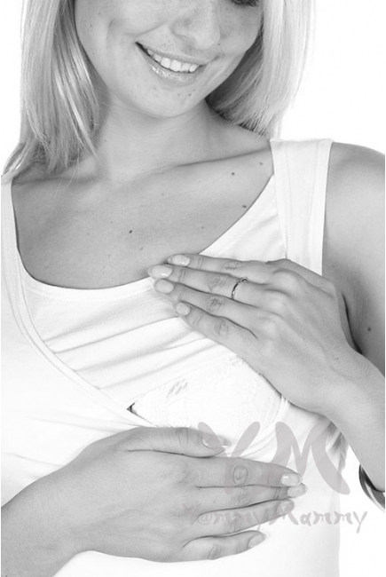 Майка для беременных и кормящих, цвет серый