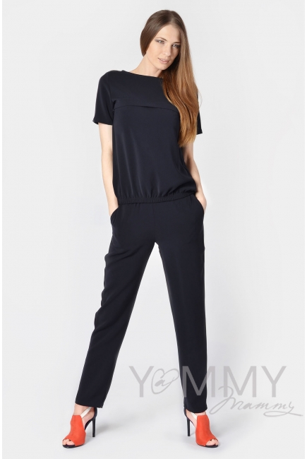 Костюм для беременных и кормящих мам, цвет темно-синий