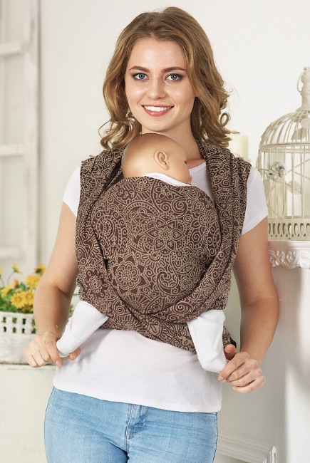 Слинг-шарф Огурцы, бежевый