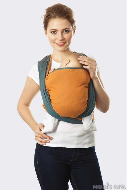 Слинг-шарф Casual, оранжево-синий