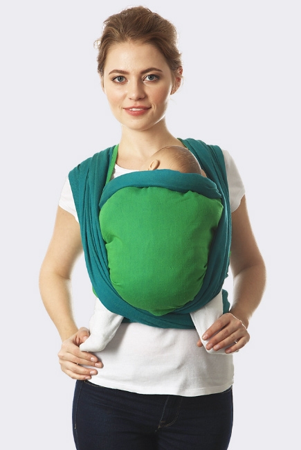 Слинг-шарф Casual, сине-зеленый