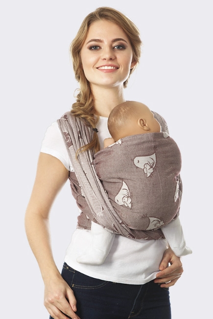 Слинг-шарф Птички, арабика