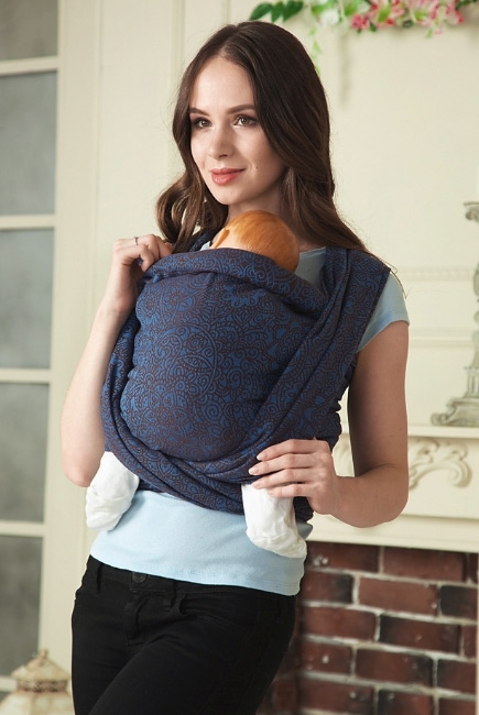 Слинг-шарф Огурцы, синий