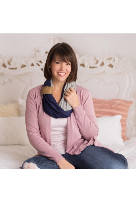 Шарф-накидка для кормления Itzy Ritzy, Deep Navy