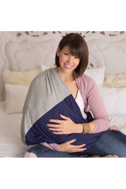 Шарф-накидка для кормления Itzy Ritzy, Deep Navy