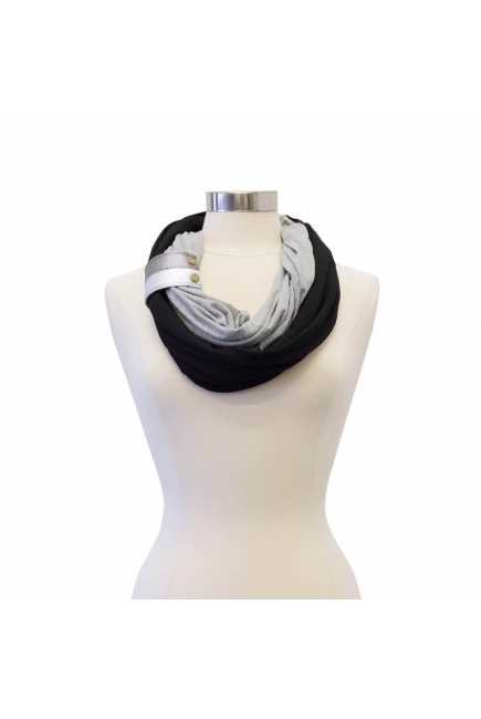 Шарф для кормления Itzy Ritzy Jet Smoke