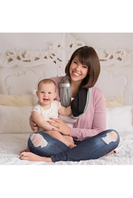 Шарф для кормления Itzy Ritzy Jet Smoke