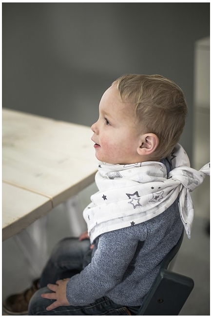 Муслиновые пеленки для новорожденных Jollein средние, Stardust grey, Звездная пыль