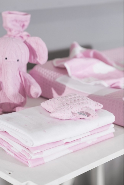 Муслиновые пеленки для новорожденных Jollein большие, Clouds Pink (Розовые облака)