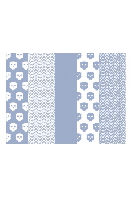 Муслиновые пеленки для новорожденных Jollein средние, Owl blue