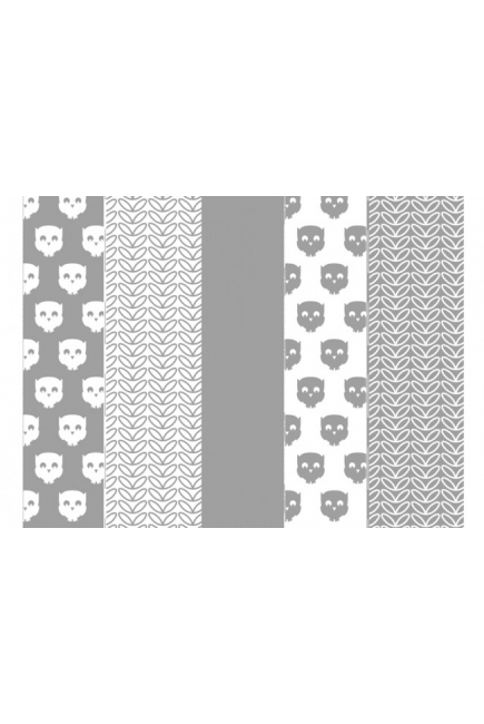 Муслиновые пеленки для новорожденных Jollein средние, Owl grey