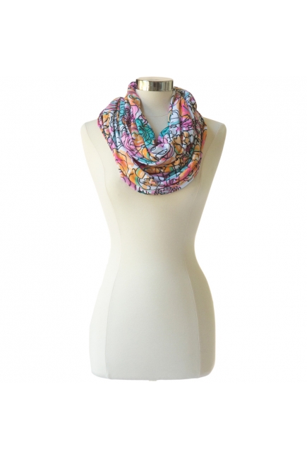 Шарф-накидка для кормления Itzy Ritzy, Watercolor Bloom