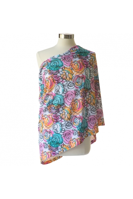 Шарф-накидка для кормления Itzy Ritzy, Watercolor Bloom