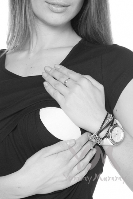 Футболка "Hashtag" для кормящих и беременных, серый меланж