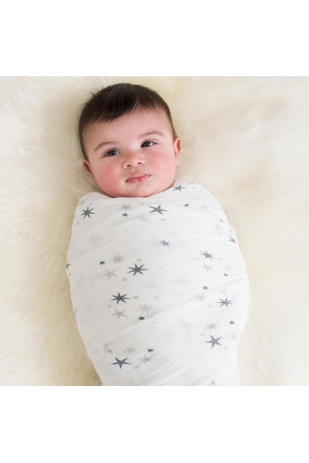Муслиновые пеленки для новорожденных Aden&Anais большие, набор 4, Twinkle Star