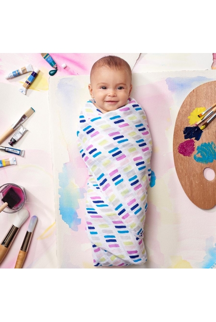 Муслиновые пеленки для новорожденных Aden&Anais большие, набор 4, Wink