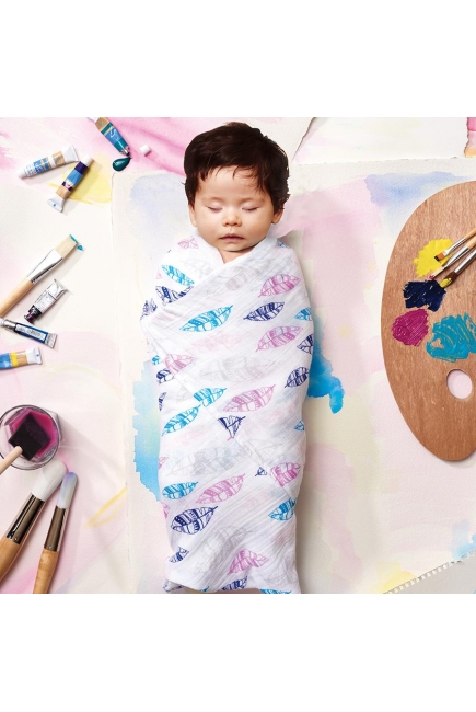 Муслиновые пеленки для новорожденных Aden&Anais большие, набор 4, Wink