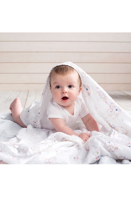 Муслиновые пеленки для новорожденных Aden&Anais большие, набор 4, Leader of the Pack