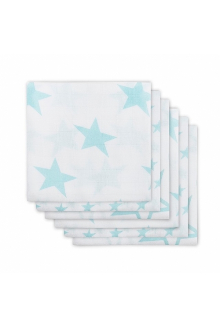 Муслиновые пеленки для новорожденных Jollein средние, Little Star Jade
