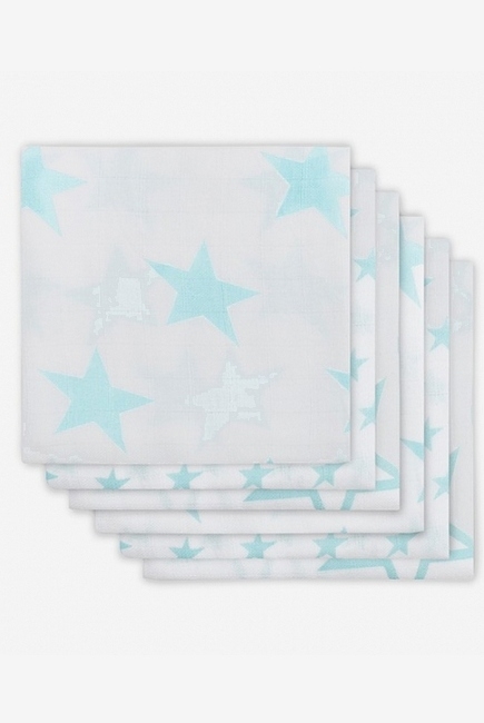 Муслиновые пеленки для новорожденных Jollein средние, Little Star Jade