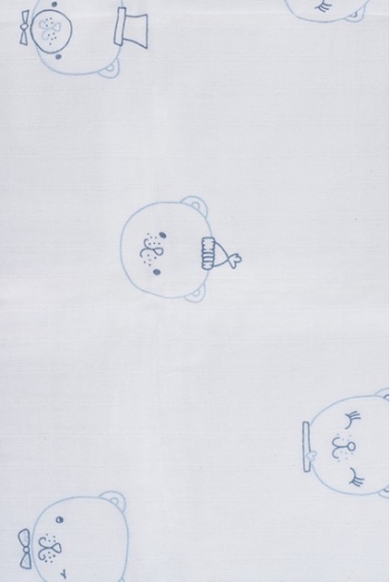 Муслиновые пеленки для новорожденных Jollein средние, Funny Bear Blue