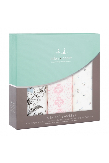 Бамбуковые пеленки для новорожденных Aden&Anais большие, набор 3, Pyara