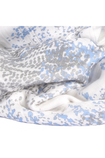 Бамбуковые пеленки для новорожденных Aden&Anais большие, набор 3, Metallic blue