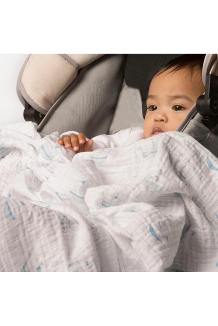 Муслиновая пеленка для новорожденных Swaddle Designs большая, Sterling Starshine