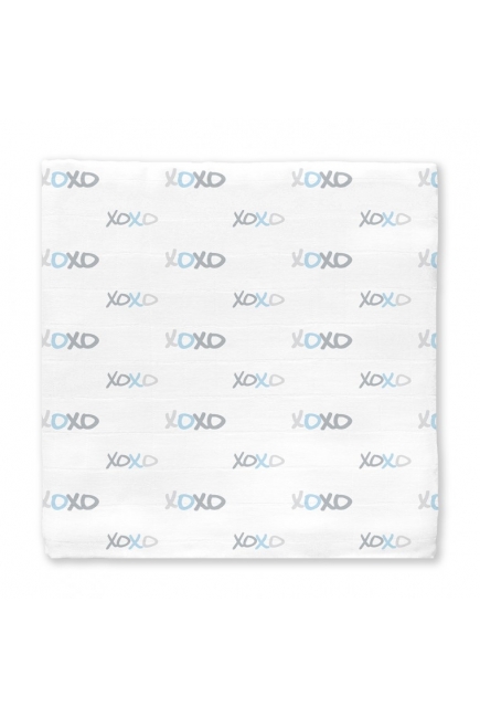 Муслиновая пеленка для новорожденных Swaddle Designs большая, Pstl Blue XOXO