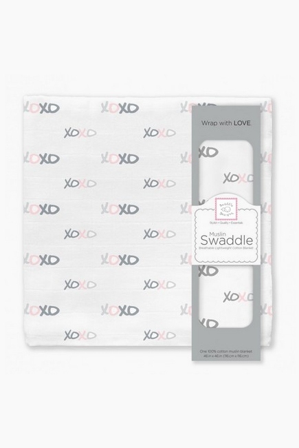 Муслиновая пеленка для новорожденных Swaddle Designs большая, Pstl Pink XOXO