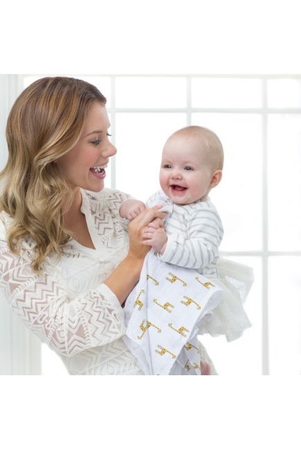 Муслиновые пеленки для новорожденных Aden&Anais средние, набор 3, Jungle Jam