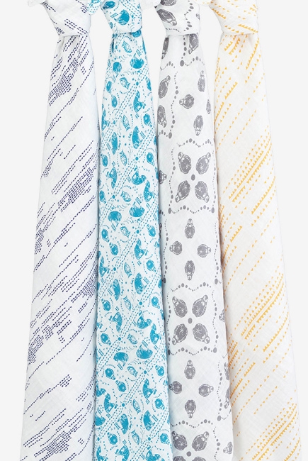 Муслиновые пеленки для новорожденных Aden&Anais большие, набор 4, Kindred