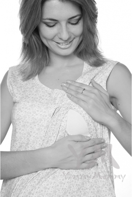 Комплект для роддома экрю/бежевые цветы