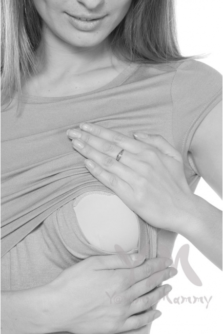 Платье длинное с карманам изумруд для кормящих