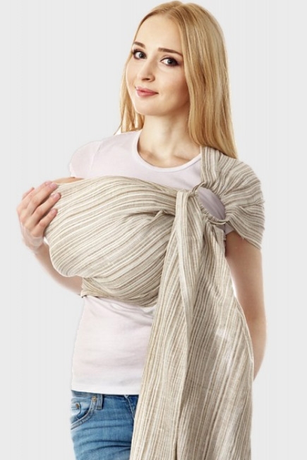 Слинг с кольцами Mums Era "Лайн", карамель