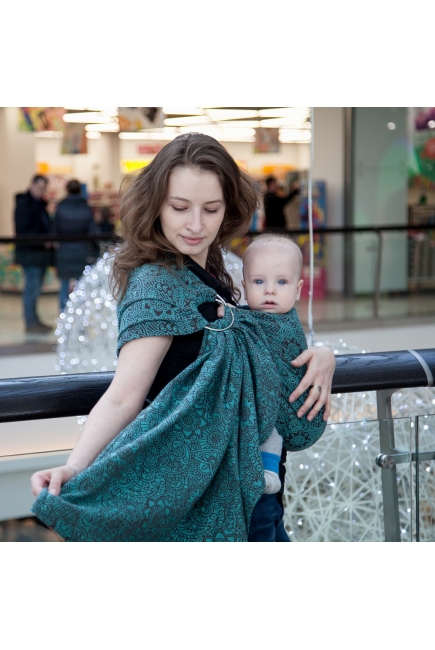 Слинг с кольцами Mums Era "Mendi", тиффани