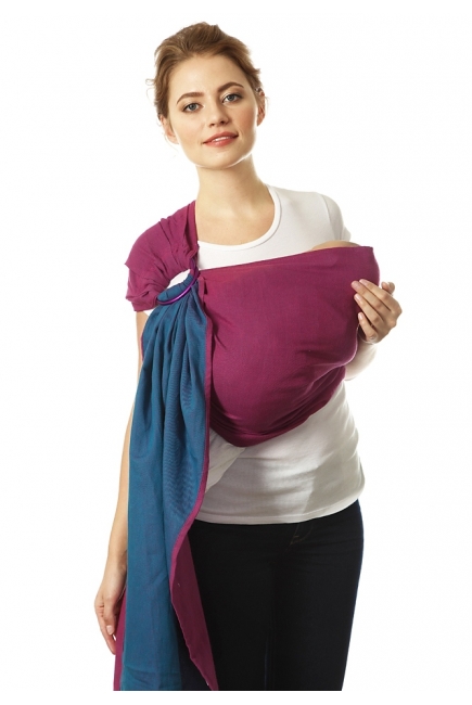 Слинг с кольцами Mums Era "Casual", нэви/лилак