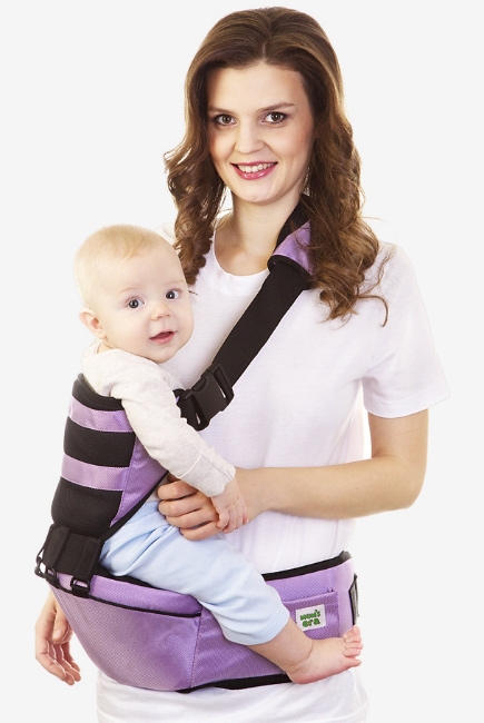 Хипсит со спинкой Mums Era, лаванда/черный