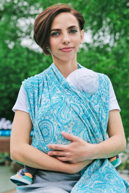 Слинг-шарф Velina, Aquamarine Paisley