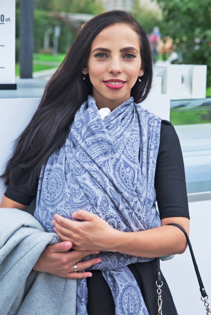 Слинг-шарф Velina, Grey Paisley