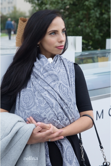Слинг-шарф Velina, Grey Paisley