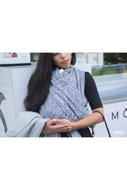 Слинг-шарф Velina, Grey Paisley