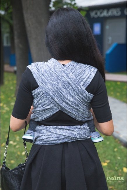 Слинг-шарф Velina, Grey Paisley