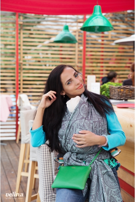 Слинг-шарф Velina, Mint Paisley