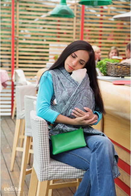 Слинг-шарф Velina, Mint Paisley