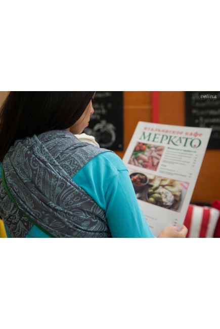 Слинг-шарф Velina, Mint Paisley