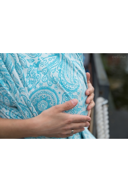 Слинг-шарф Velina, Aquamarine Paisley