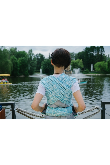 Слинг-шарф Velina, Aquamarine Paisley