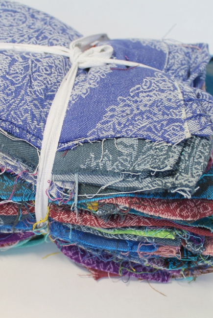 Лоскуты слингов для рукоделия 1кг: Diva Milano/Essenza L